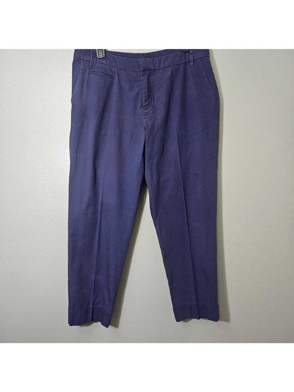 Patagonia Women's Organic Cotton Blend Cropped Chino Pants Purple Sz 12 Stretch